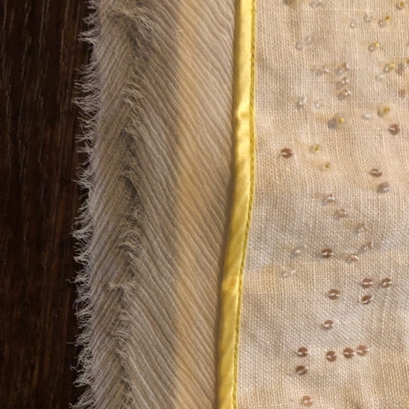 Vintage Never worn J Crew Collection Linen skirt with bead embellishments. - Picture 4 of 7